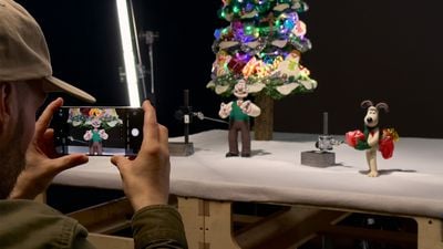华莱士·格罗米特用 iPhone 拍摄